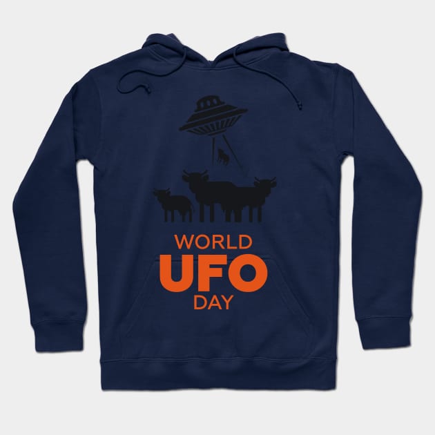 World UFO Day Hoodie by WorldDays